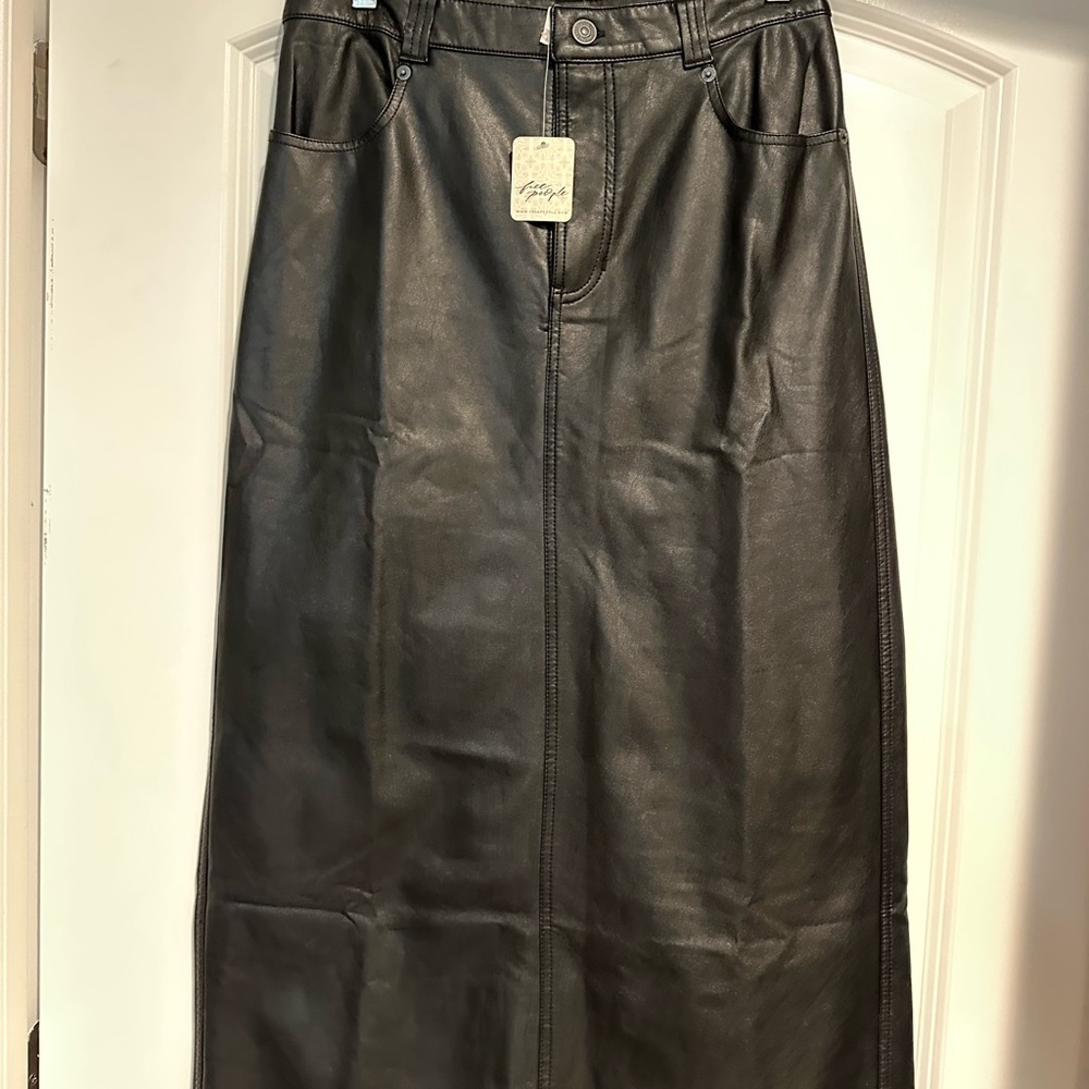 Black Leather Skirt